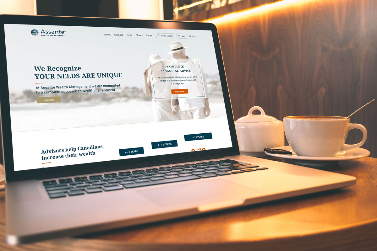 Assante website and advisor locator web app